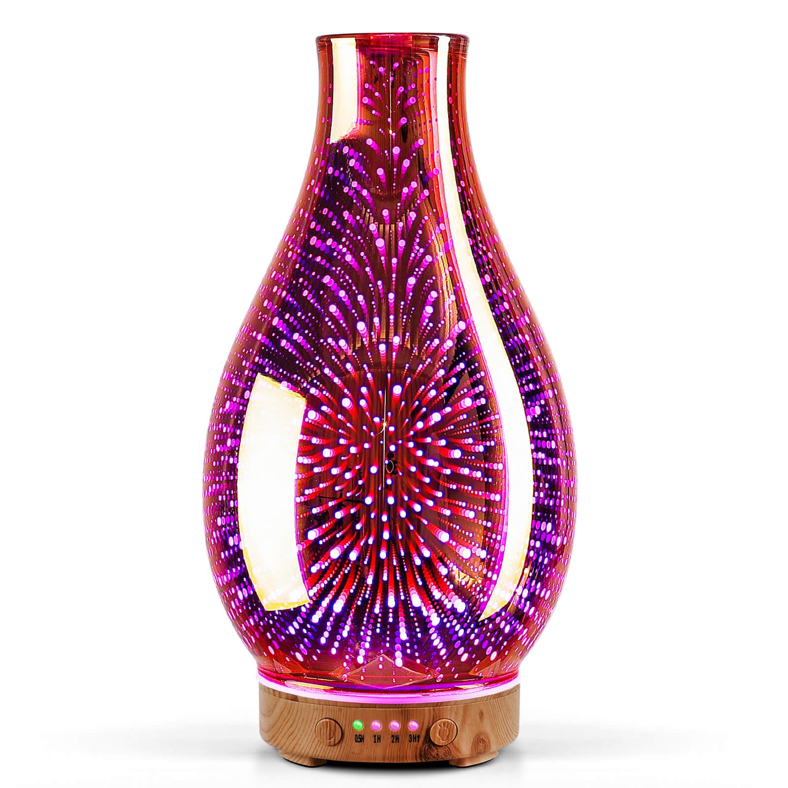 Porseme 100ml essential oil diffuser with 3D glass design