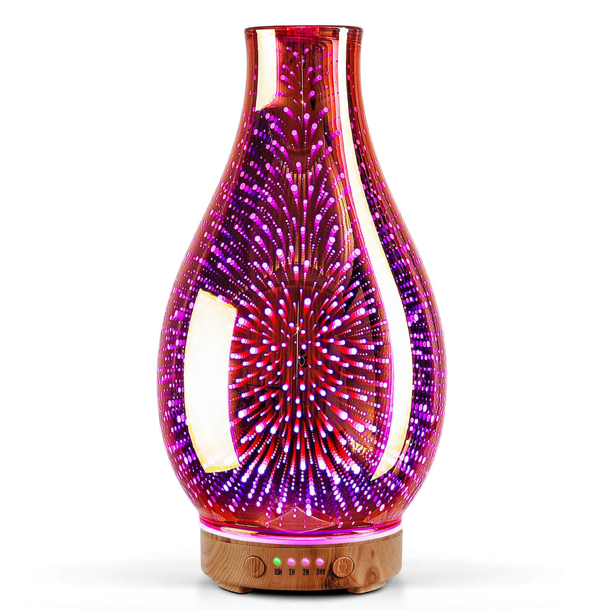 Porseme 100ml essential oil diffuser with 3D glass design