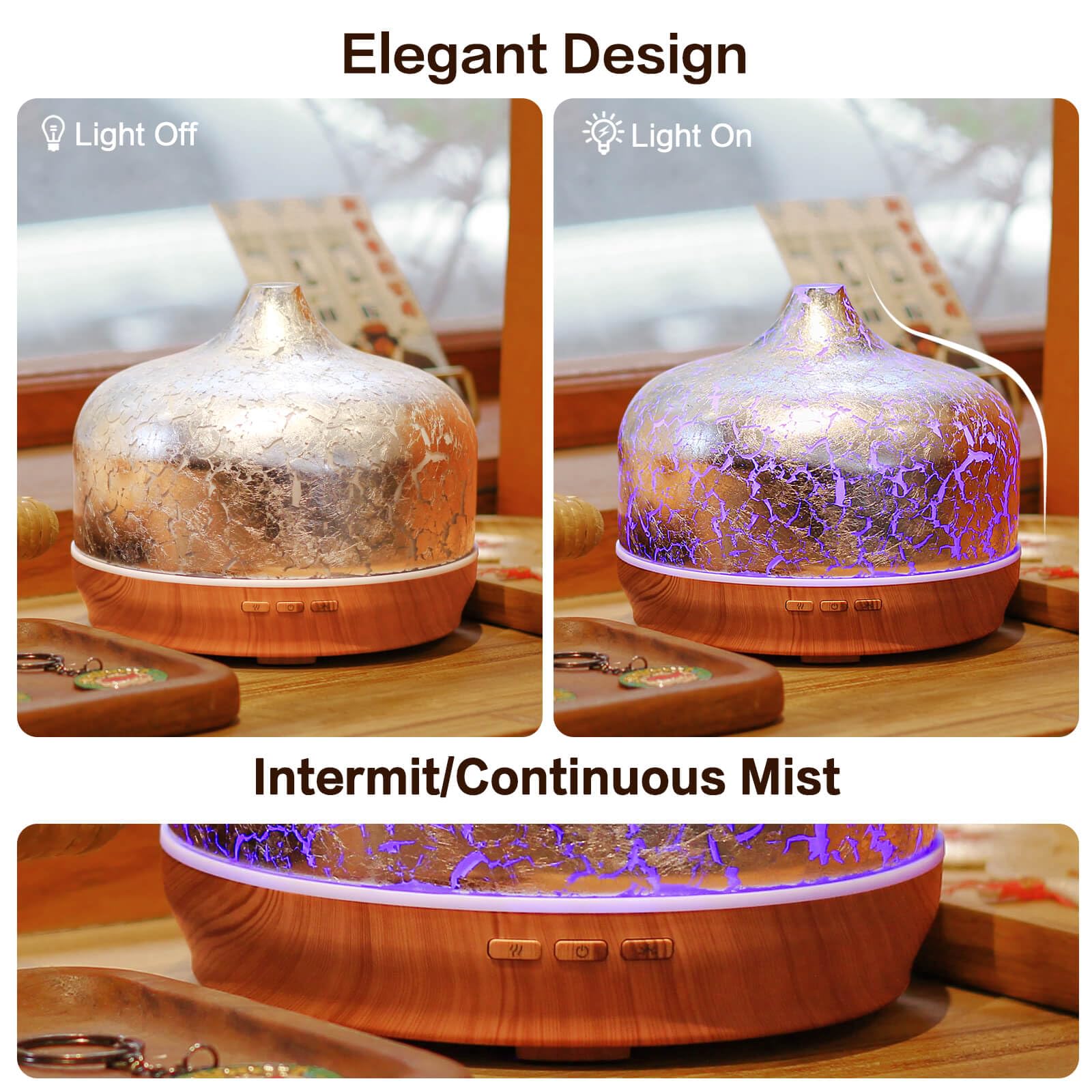 Large 500ml capacity diffuser suitable for up to 1000 sq ft