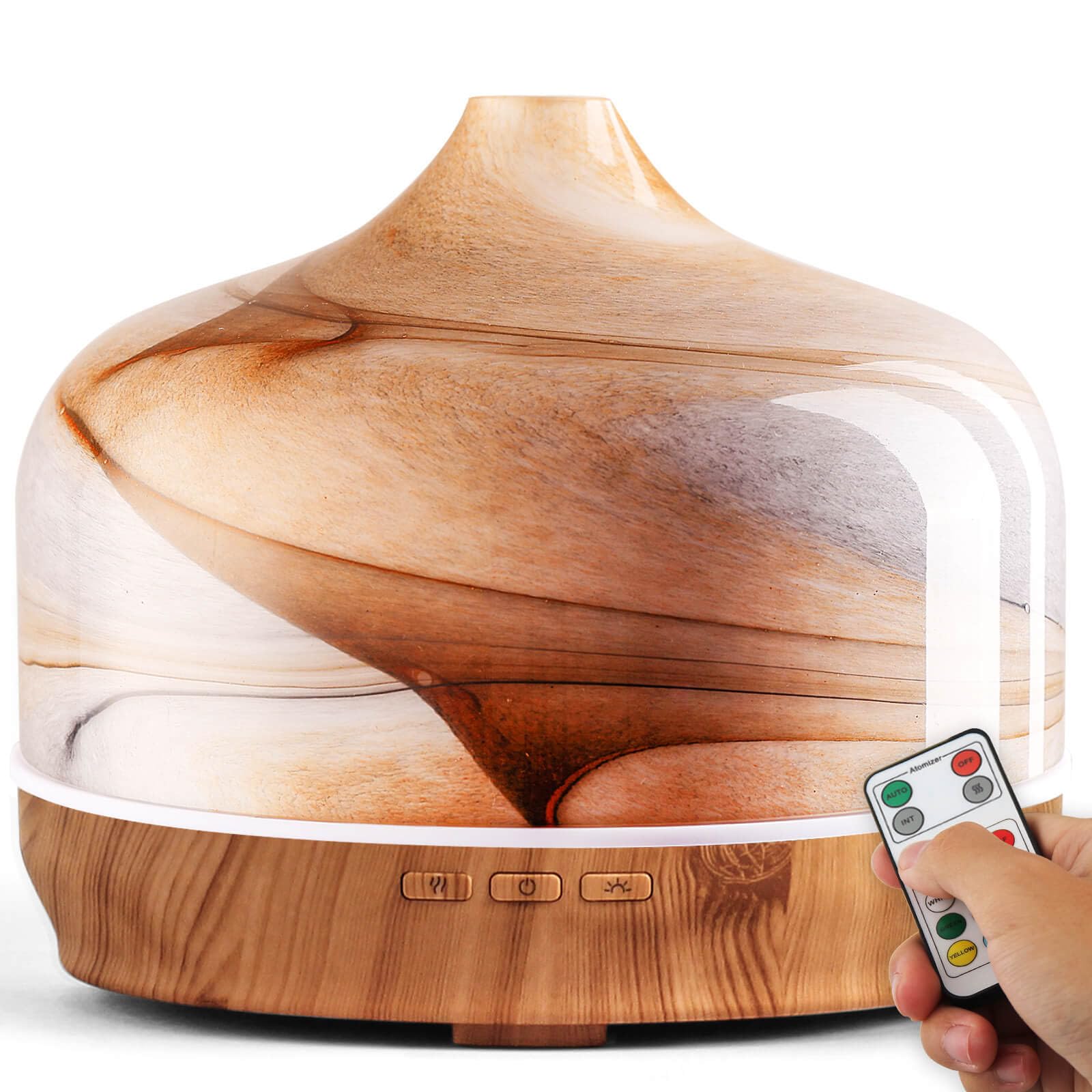 Porseme 500ml handmade glass diffuser on display