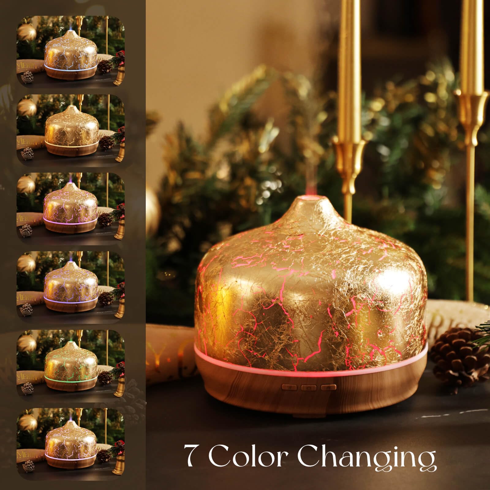 Handmade glass diffuser – side detail