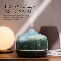 Porseme diffuser displaying seven LED ambient colors