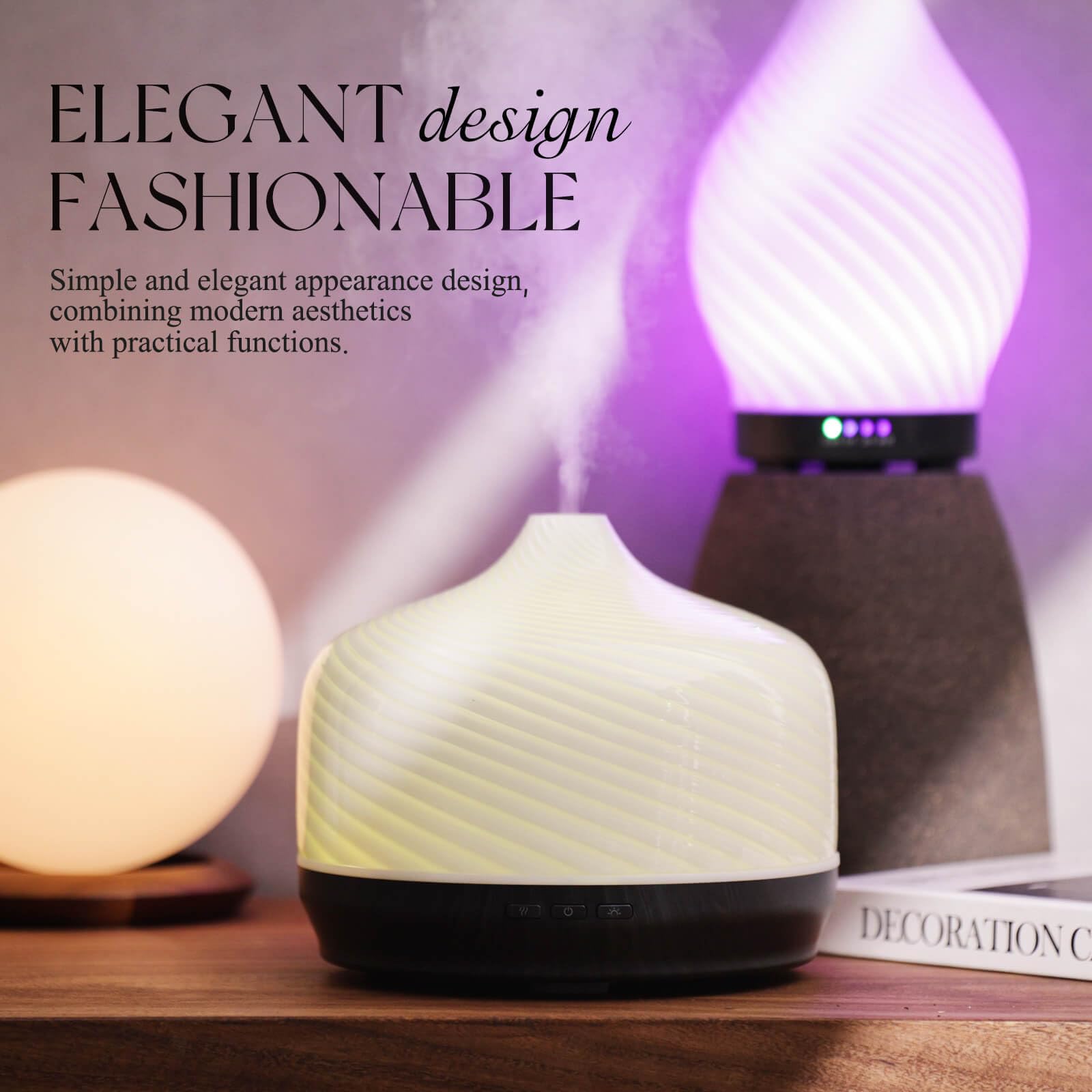 Ultrasonic mist release from Porseme diffuser with nano-mist technology