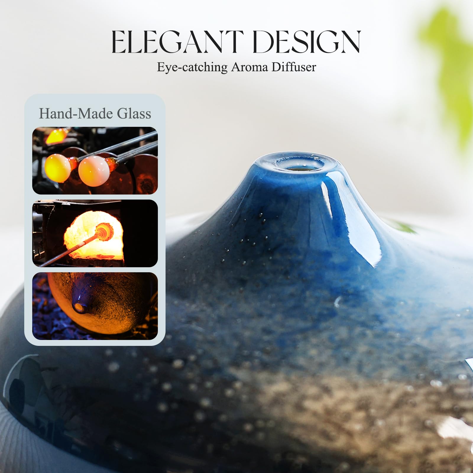 Porseme diffuser running continuous mist mode for approximately 15 hours