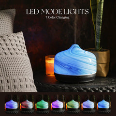 Diffuser displaying 7-color LED ambient lighting