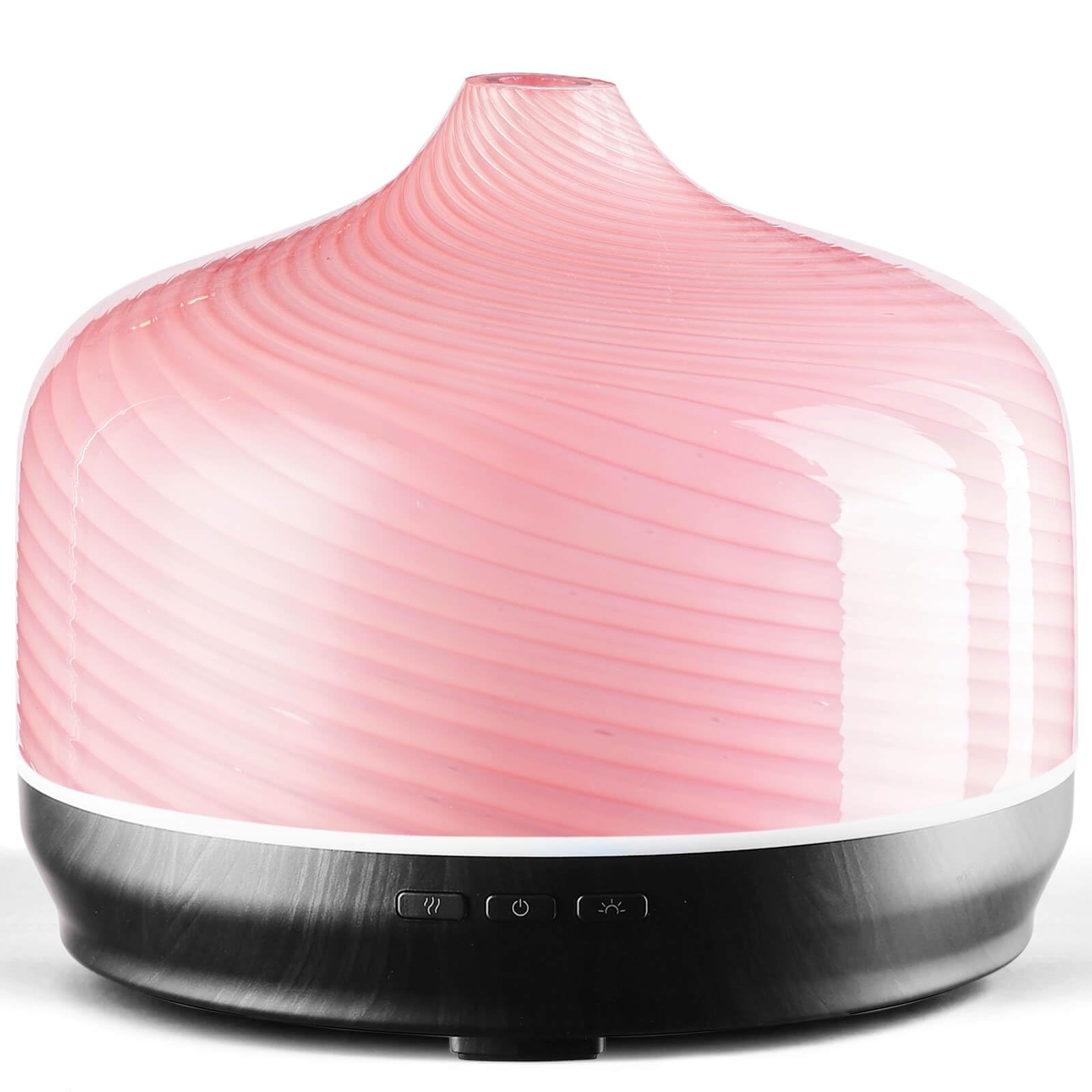 Handmade 500ml glass diffuser with wood base