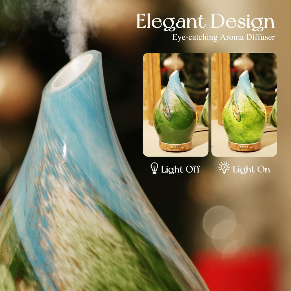 Hand-blown glass globe of Porseme diffuser