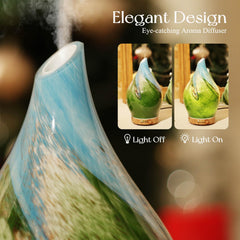 Hand-blown glass globe of Porseme diffuser