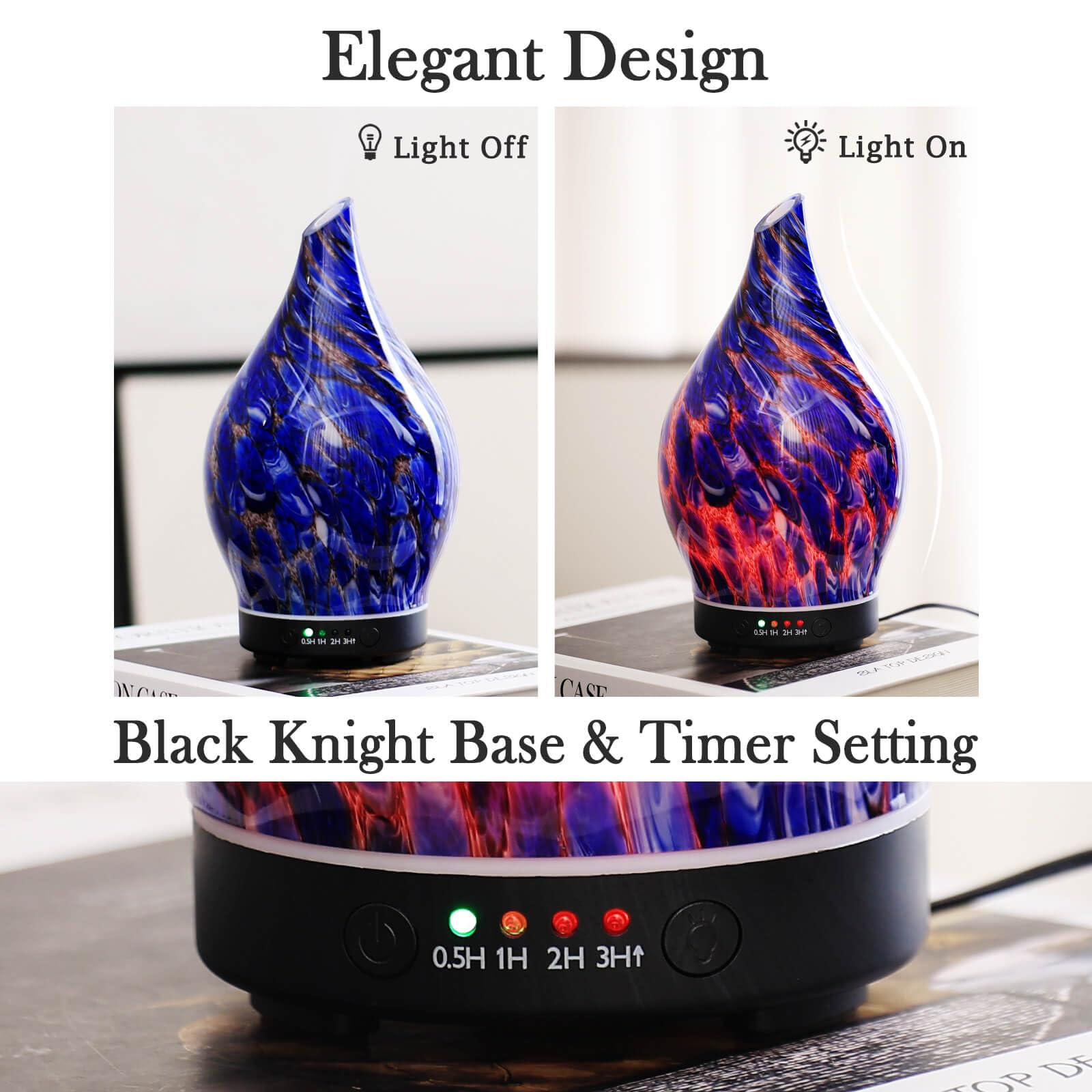 Ultrasonic cool mist diffuser with 150ml capacity