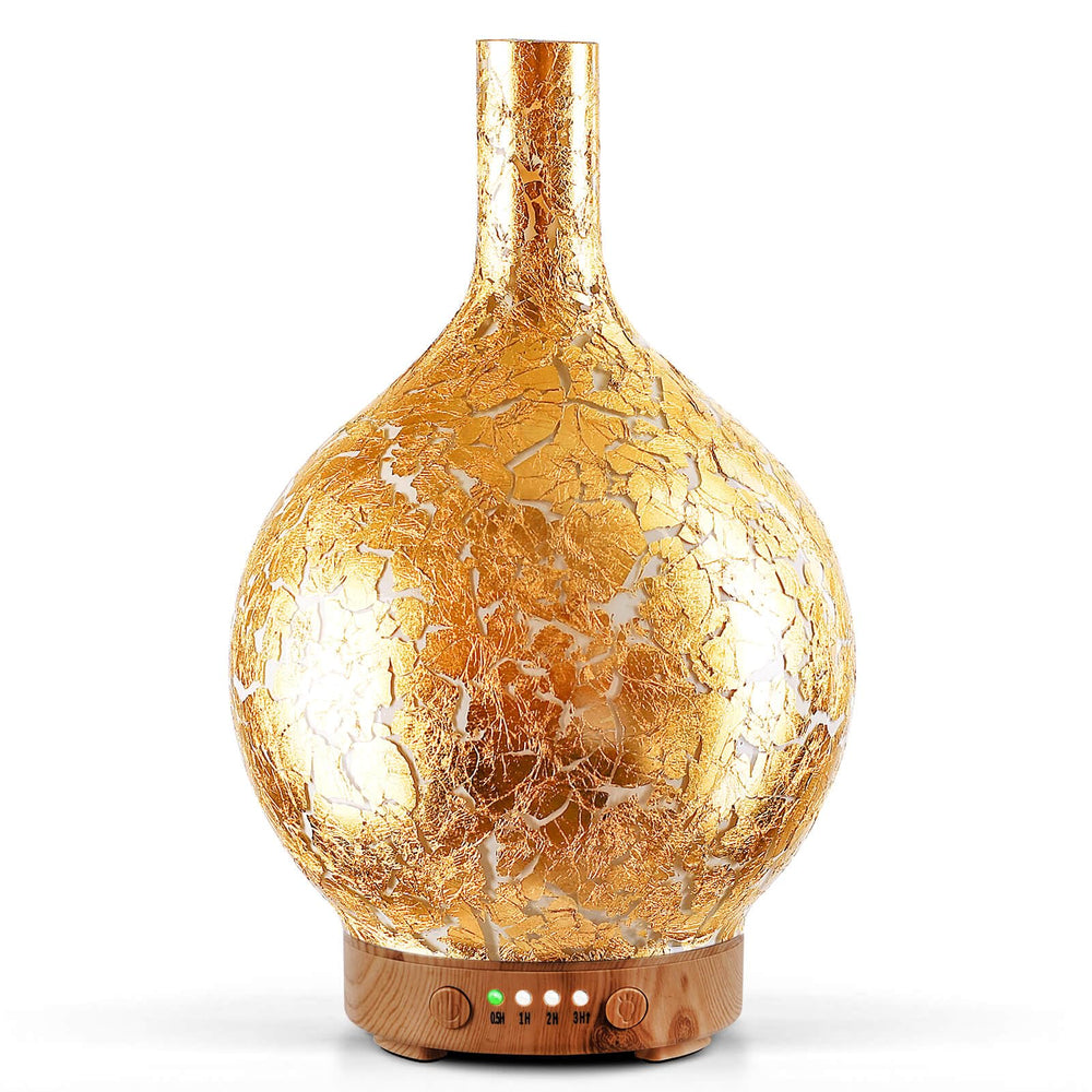 Porseme gold plated glass diffuser 150ml - front view