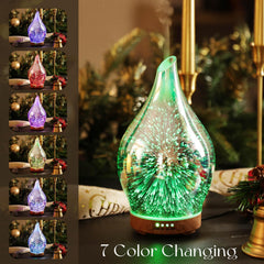 LED light on diffuser with seven color options