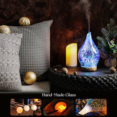 Ultrasonic diffuser releasing nano-scale mist