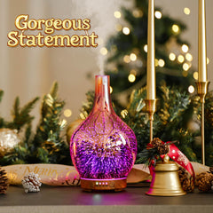 Side view of Porseme diffuser with glass globe and base
