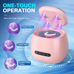 Portable cordless dental cleaner with built-in battery