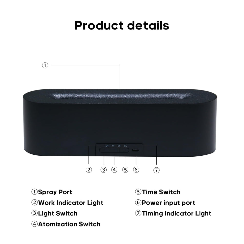 Portable aromatherapy diffuser on a nightstand