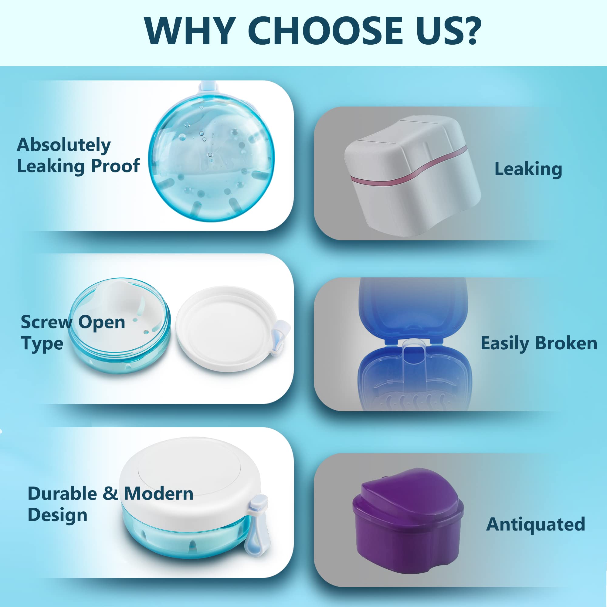 Portable mouth guard and denture case