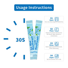 Ultra-portable mouthwash packets for purse, pocket, or bag