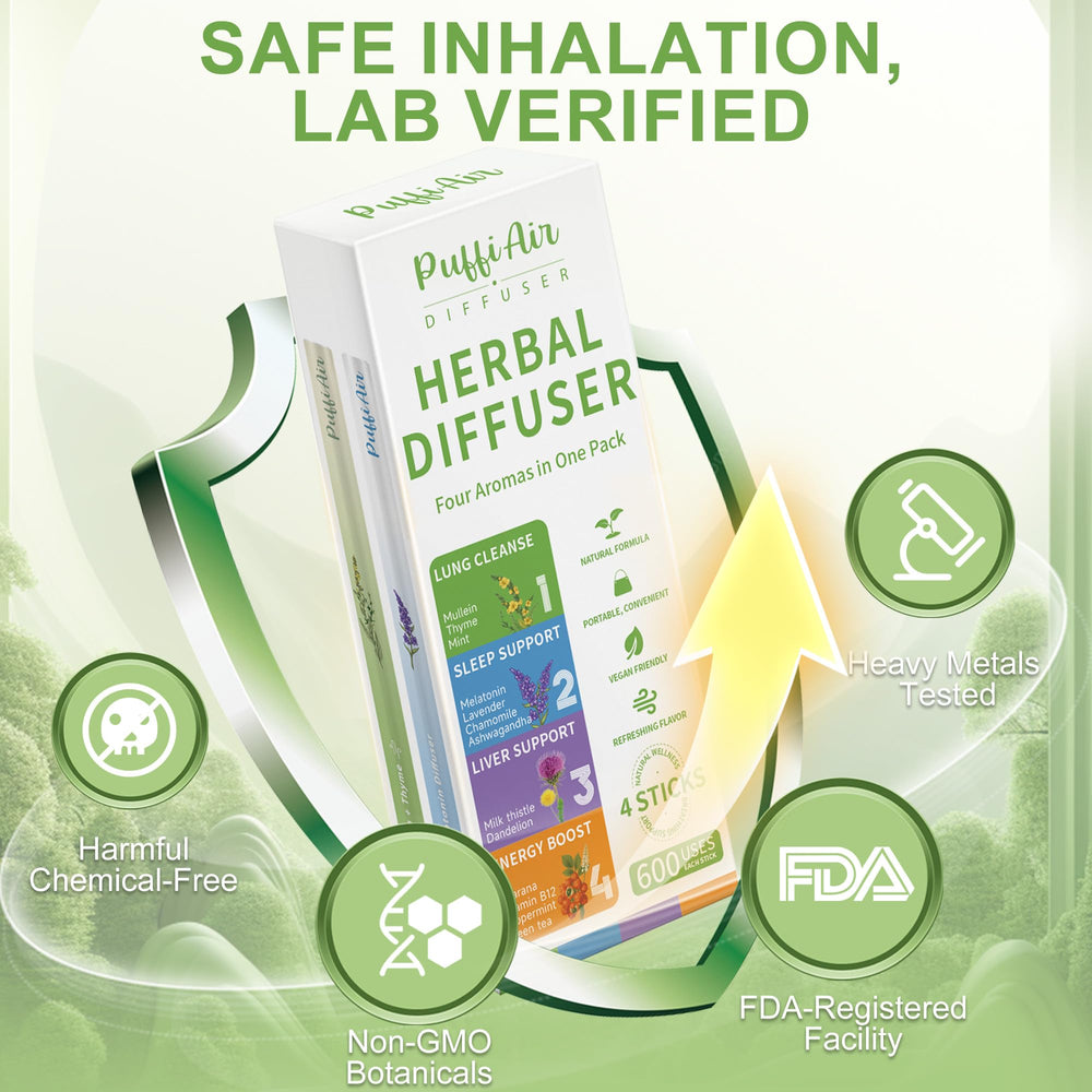 Pocket-sized portable herbal diffuser in hand