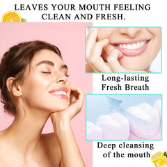 Compact portable travel mouthwash set