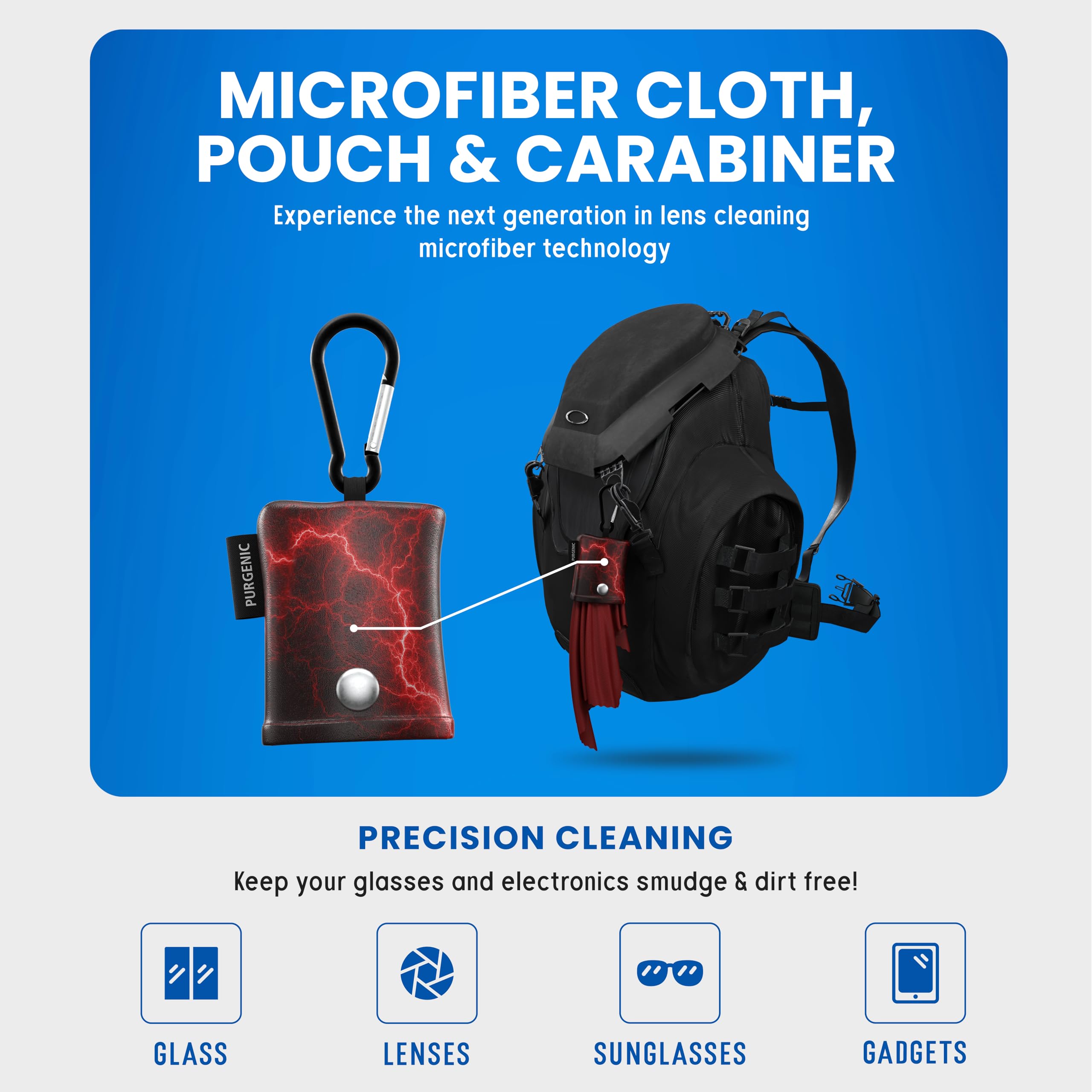 Portable water-resistant pouch with cloth