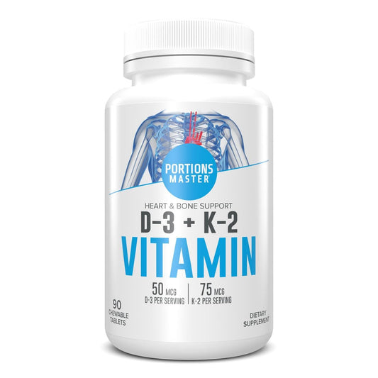 Portions Master Vitamin D3 + K2 bottle exterior