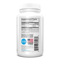 Supplement facts panel showing 5000 IU Vitamin D3 and MK-7