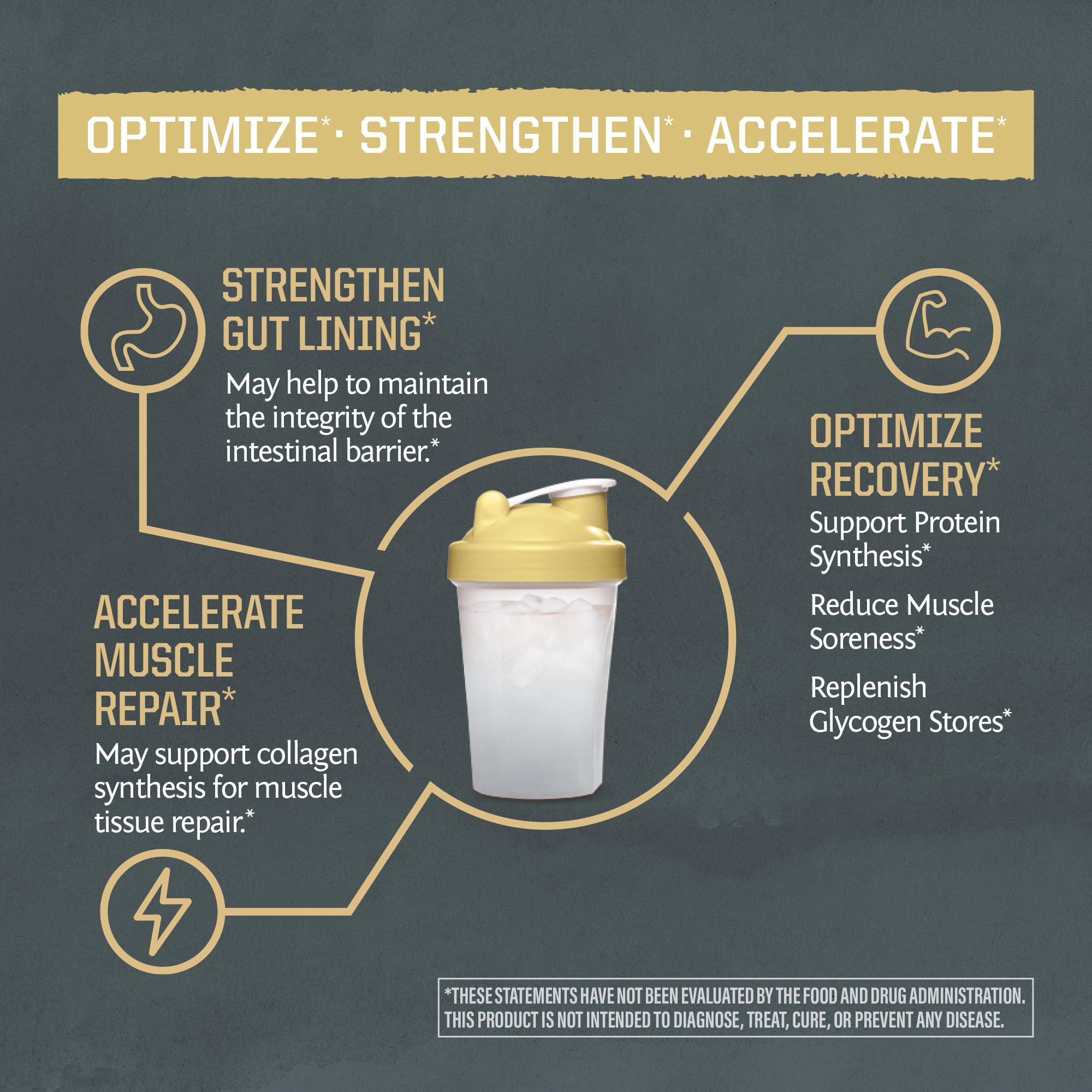 Athlete mixing glutamine post-workout shake