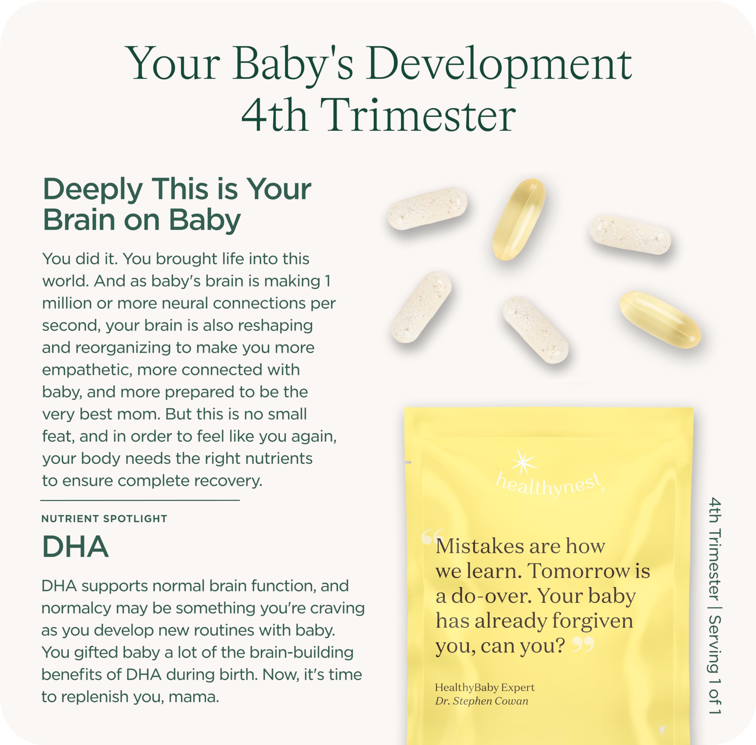 Postnatal pre-dosed vitamin packs