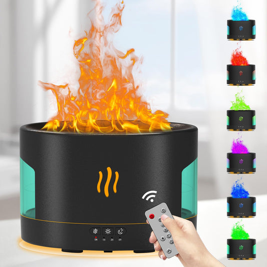 POSVIU 450ml flame diffuser in white, front view