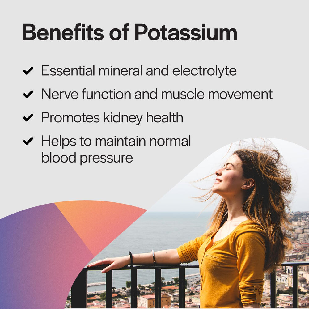 Illustration depicting heart and muscle support from potassium