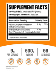 Close-up of Potassium BHB Powder unflavored