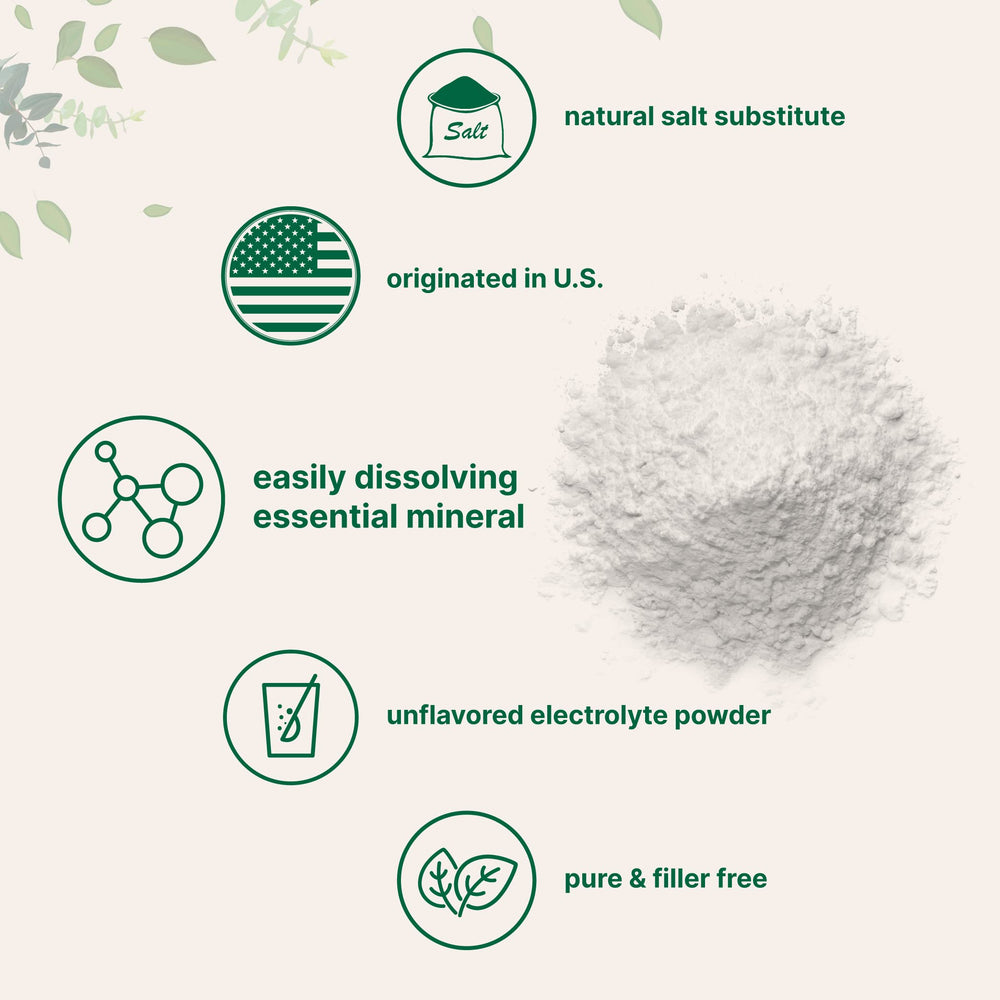 Back packaging of potassium chloride powder 1 kg