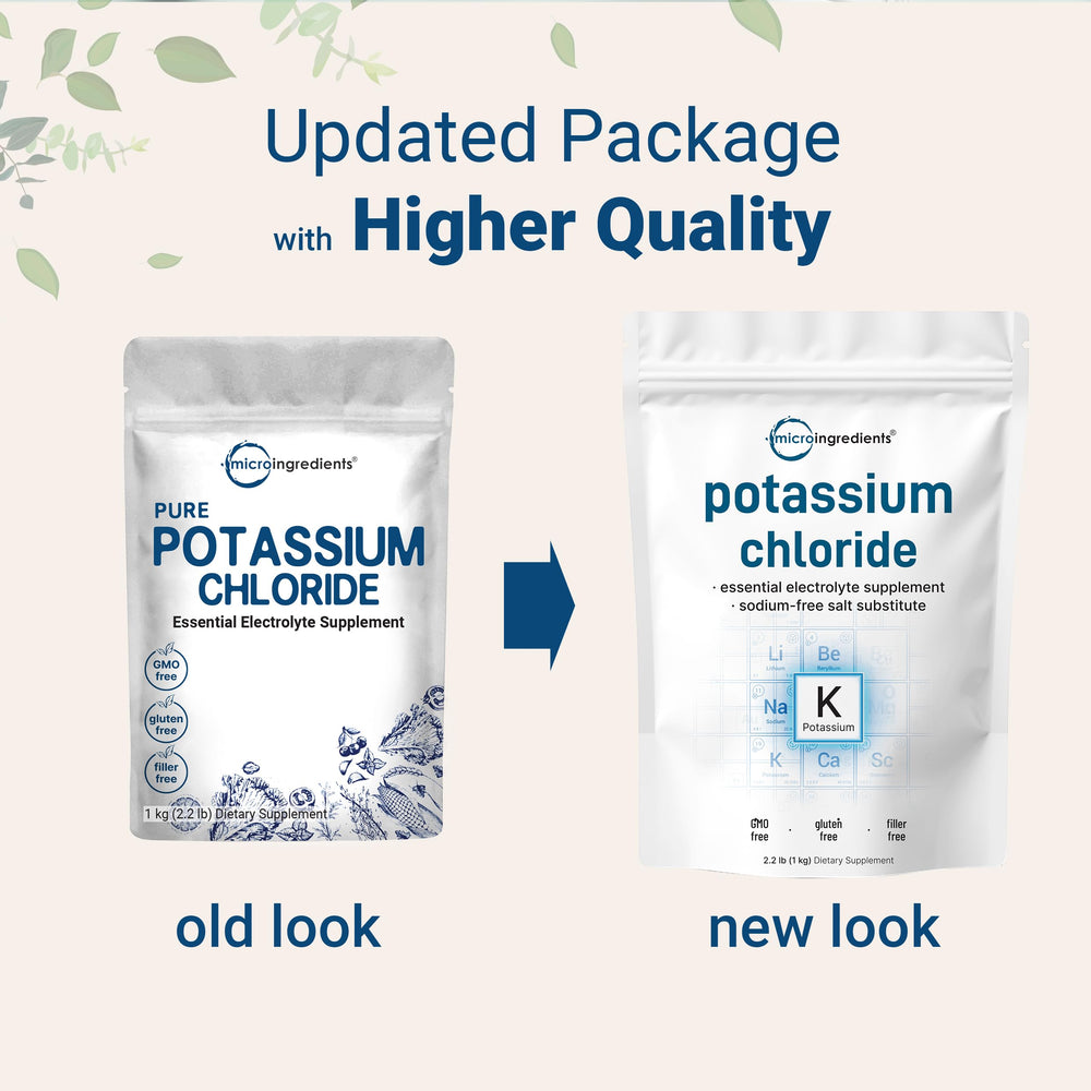 1 kg potassium chloride powder packaging
