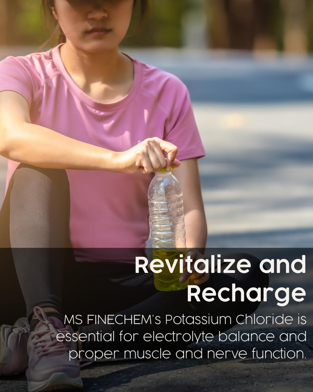 Gluten-free potassium chloride powder as salt substitute