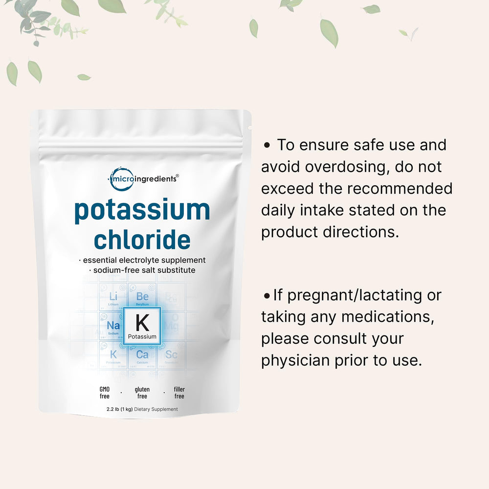 Health benefits of potassium chloride powder