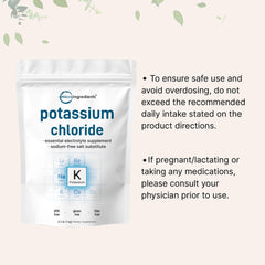 Health benefits of potassium chloride powder