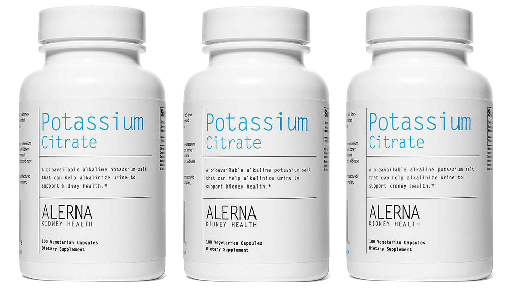 Potassium Citrate 99 mg - 3-pack vegan capsules - product hero image