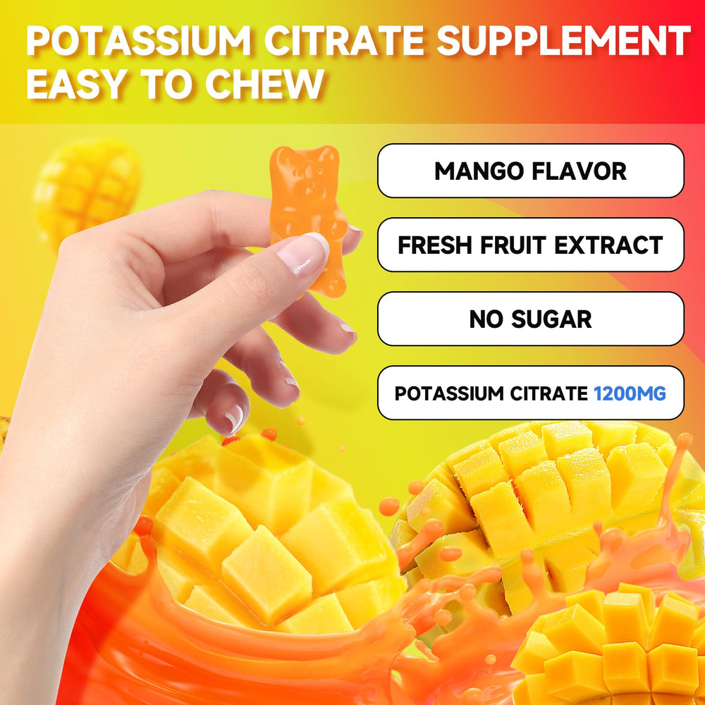 Benefits of potassium citrate gummies for muscle health and leg cramps