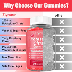 GMP-certified label on Potassium Citrate Gummies bottle