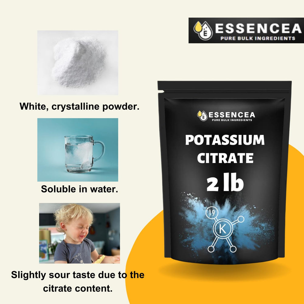 Label shows 100% potassium citrate as the ingredient