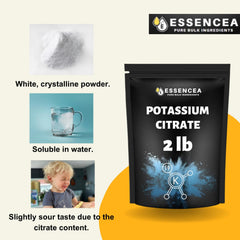 Label shows 100% potassium citrate as the ingredient
