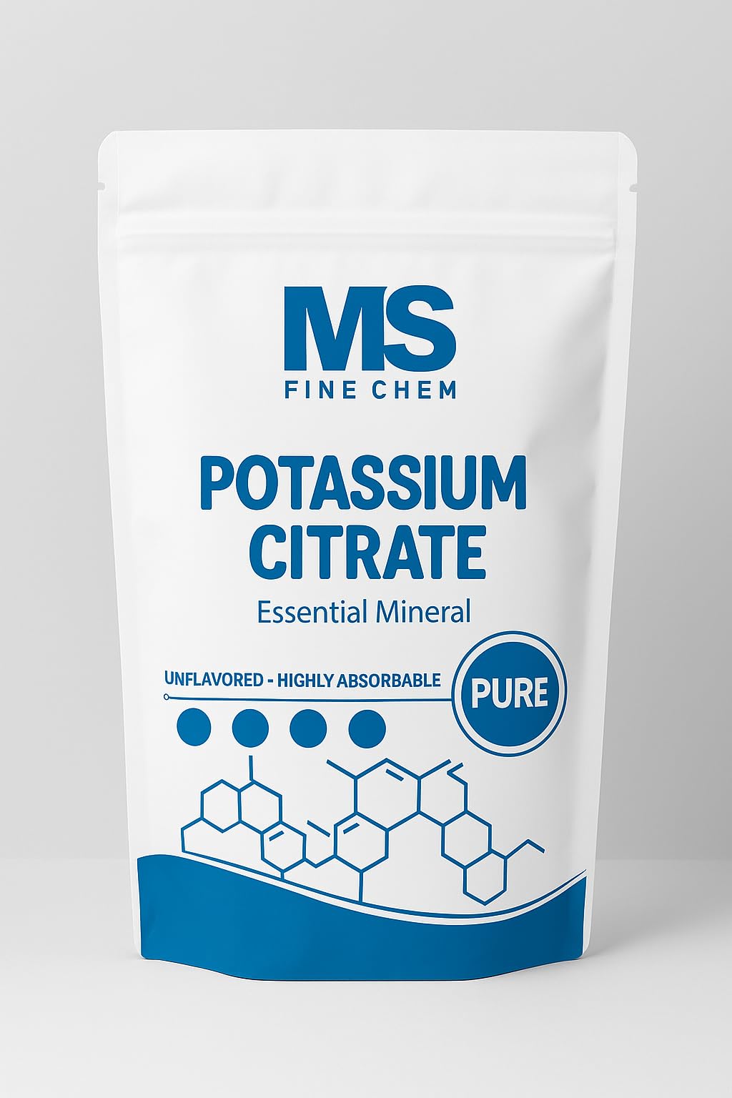 Ingredient list featuring potassium citrate