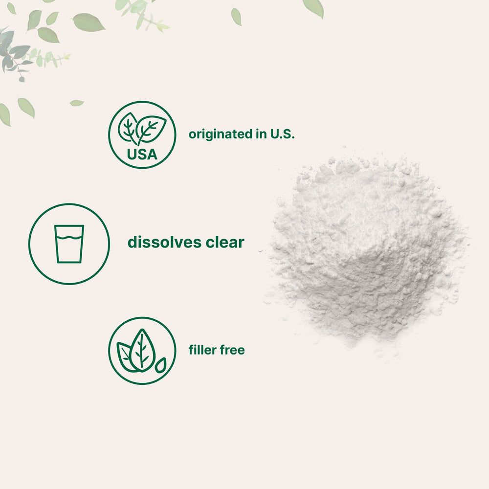 Graphic of potassium citrate powder ingredients and composition