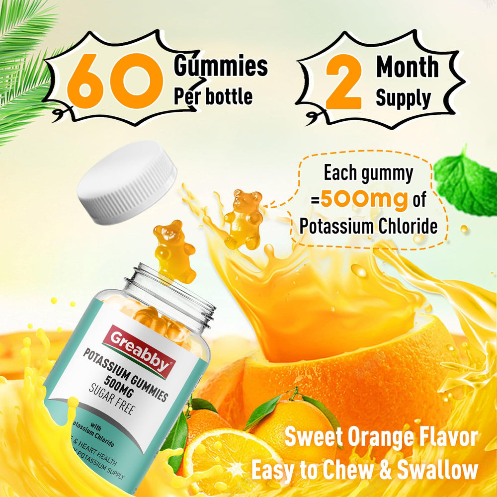 Close-up of soft-chew potassium chloride gummies