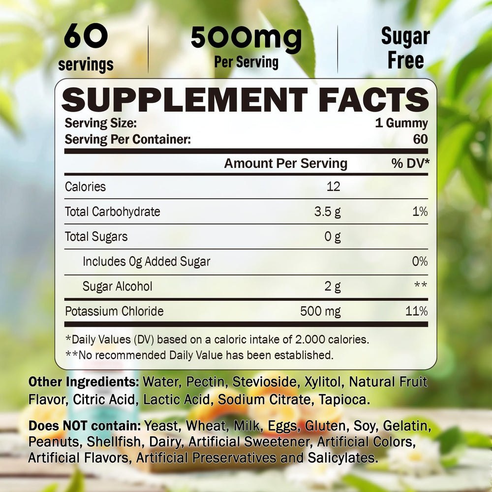 Front label of Greabby Potassium Gummies