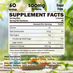 Front label of Greabby Potassium Gummies