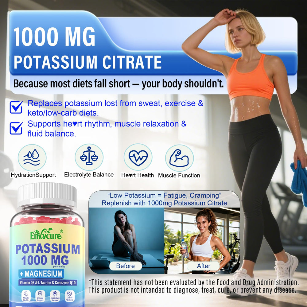 Potassium Gummies 1000mg ingredients list