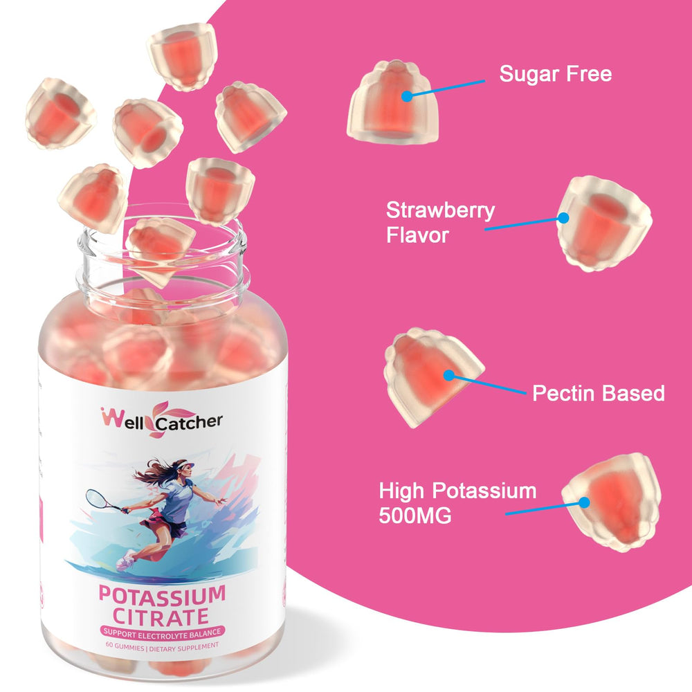 Ingredients of Potassium Gummies (potassium citrate 500mg)