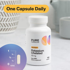 Potassium capsules supporting heart and nerve function
