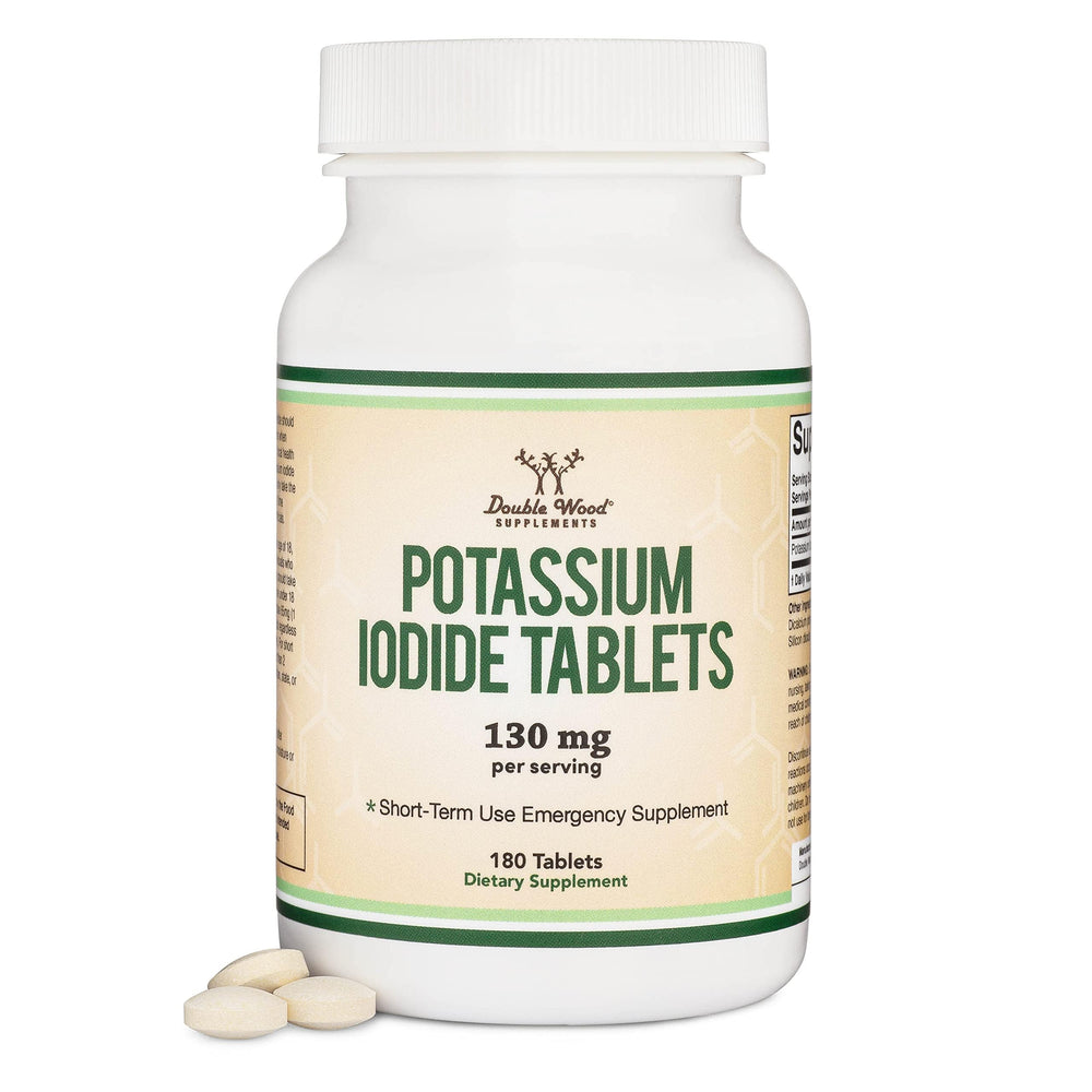Potassium iodide 130 mg tablets, 180-count emergency-use bottle